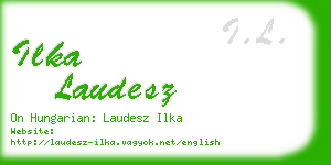 ilka laudesz business card